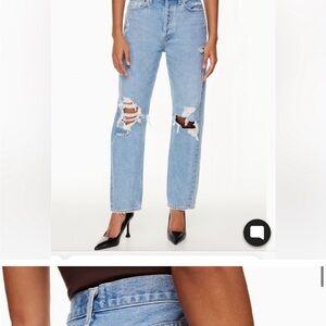 Classic Blue Distressed Women's Jeans